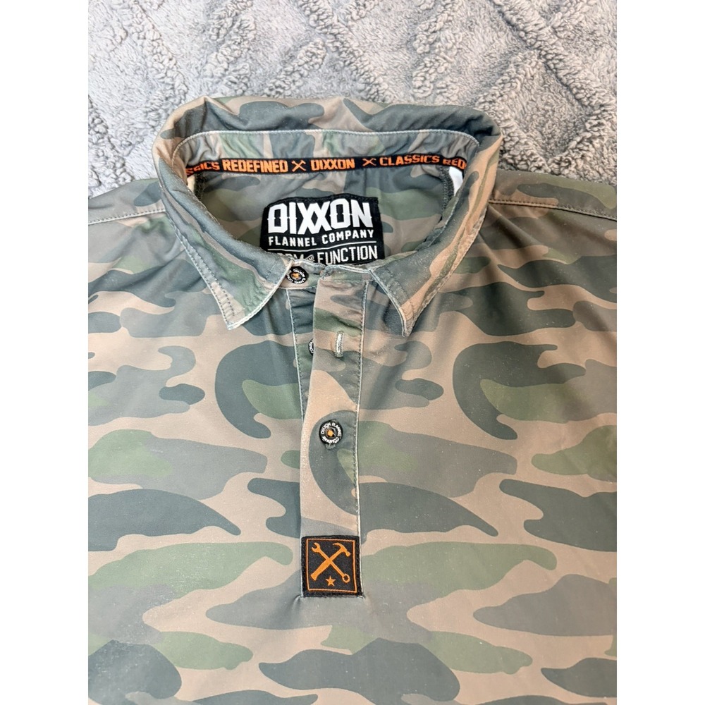 Dixxon Camouflage Short Sleeve Shirt Size XL - Picture 7 of 7